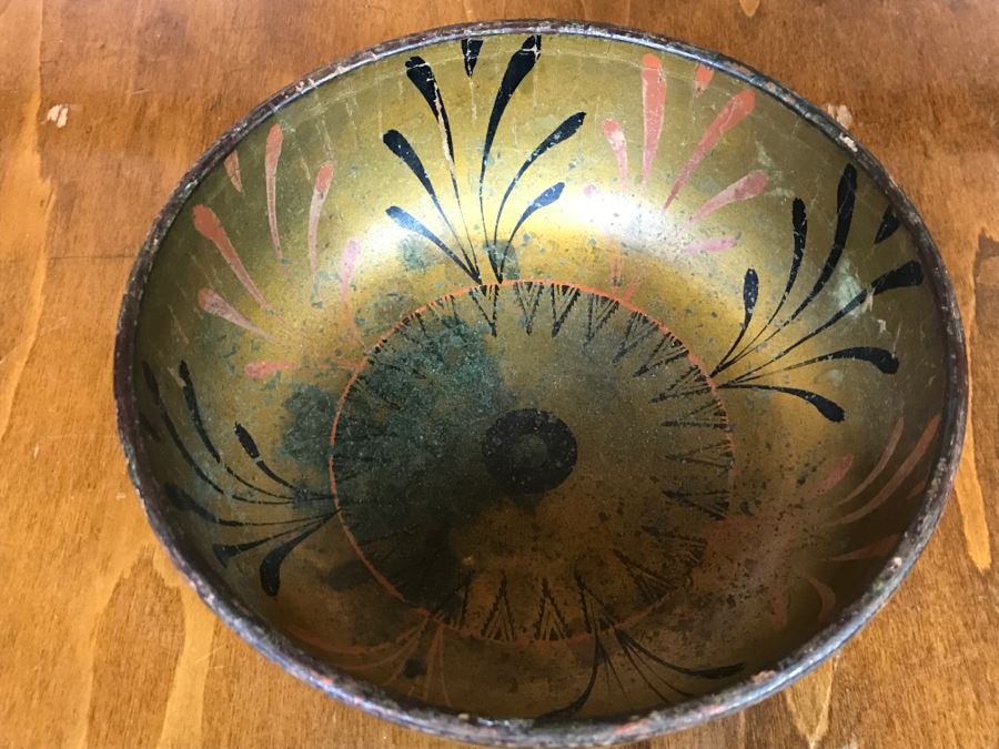 Old German Hand Painted Bowl [Photo 6]