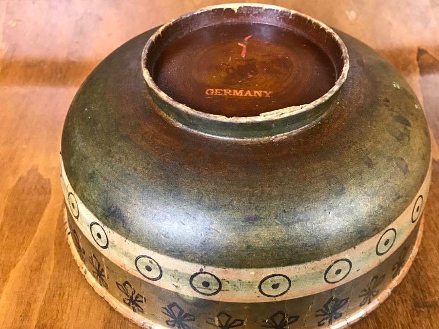 Old German Hand Painted Bowl [Photo 2]