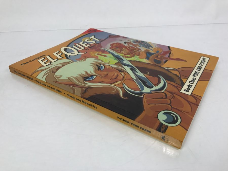 Signed First Printing 1988 The Complete Elfquest Graphic Novel Book One: Fire And Flight Signed By Richard Pini And Wendy Pini [Photo 4]