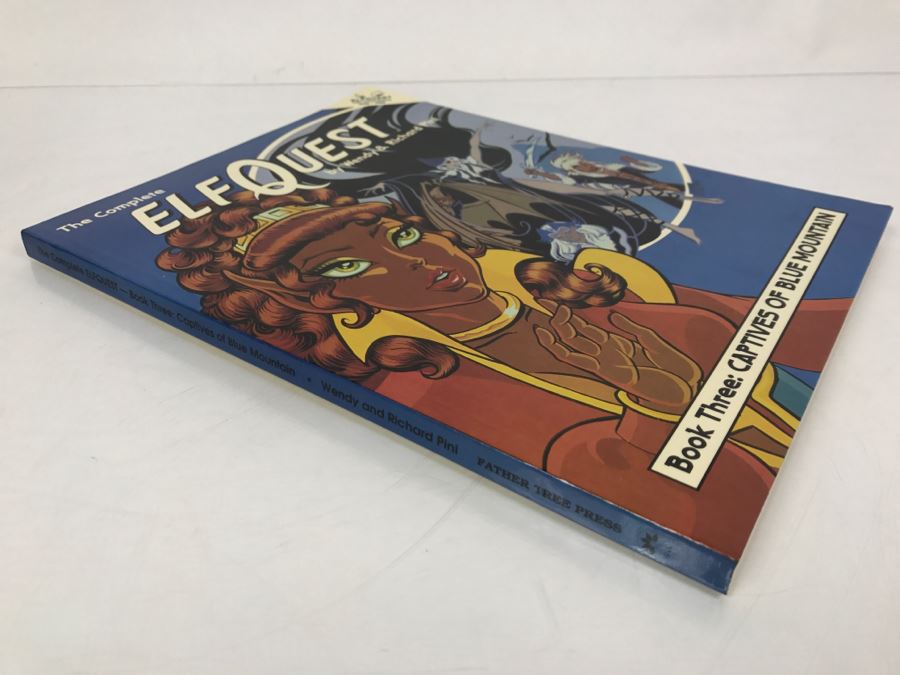 Signed First Printing 1988 The Complete Elfquest Graphic Novel Book Three: Captives Of Blue Mountain Signed By Richard Pini And Wendy Pini [Photo 3]