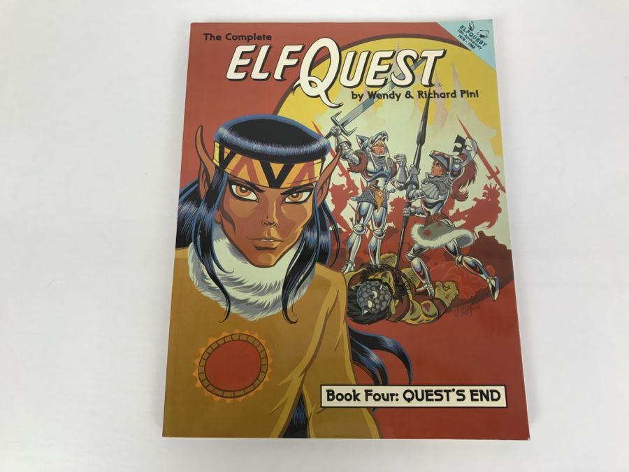 Signed First Printing 1988 The Complete Elfquest Graphic Novel Book Four: Quest's End Signed By Richard Pini And Wendy Pini [Photo 2]