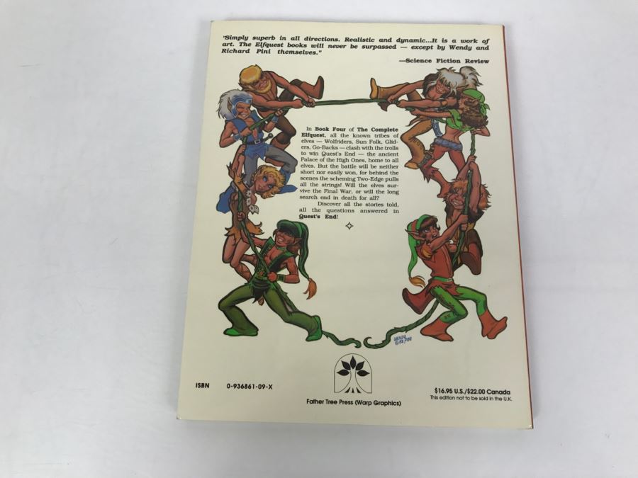 Signed First Printing 1988 The Complete Elfquest Graphic Novel Book Four: Quest's End Signed By Richard Pini And Wendy Pini [Photo 4]