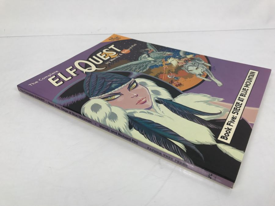 Signed First Printing 1988 The Complete Elfquest Graphic Novel Book Five: Siege At Blue Mountain Signed By Richard Pini And Wendy Pini [Photo 3]