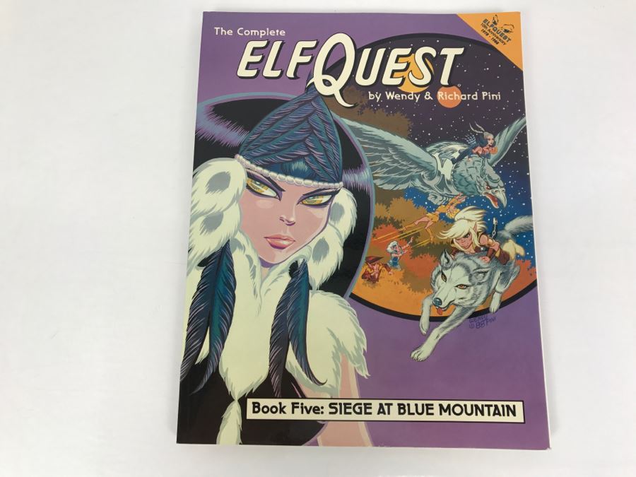 Signed First Printing 1988 The Complete Elfquest Graphic Novel Book ...