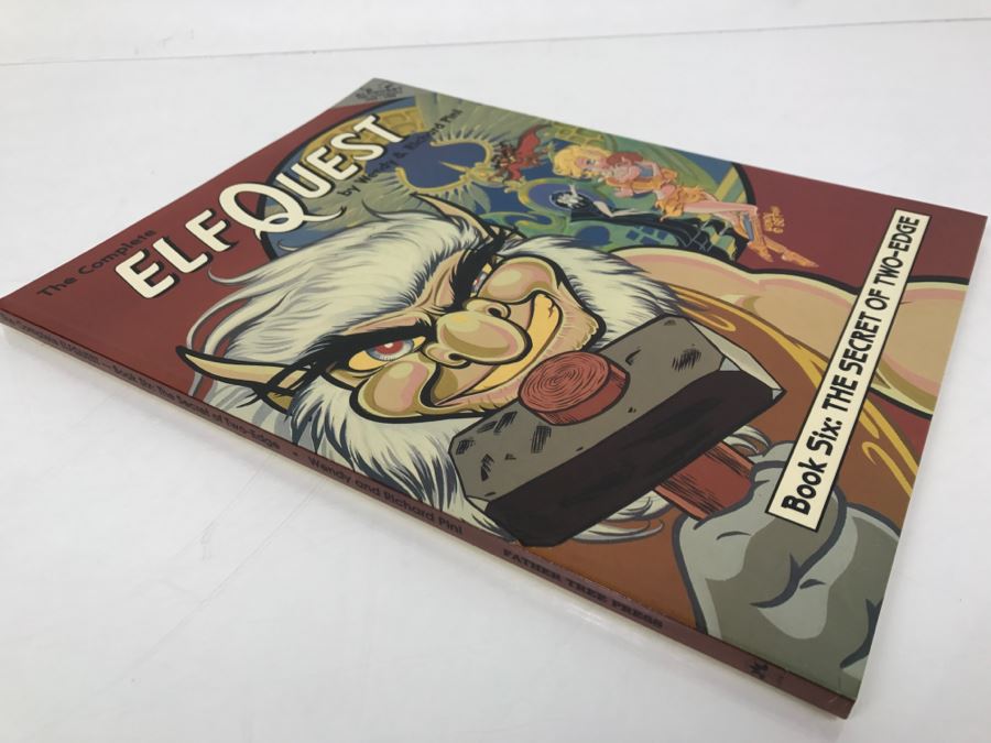 Signed First Printing 1988 The Complete Elfquest Graphic Novel Book Six: The Secret Of Two-Edge Signed By Richard Pini And Wendy Pini [Photo 3]