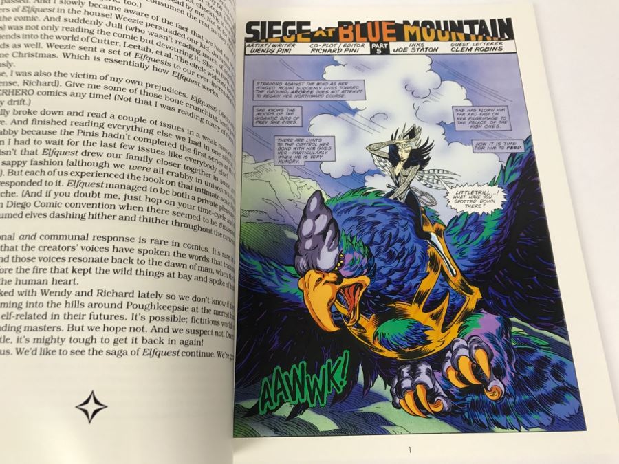 Signed First Printing 1988 The Complete Elfquest Graphic Novel Book Six: The Secret Of Two-Edge Signed By Richard Pini And Wendy Pini [Photo 8]