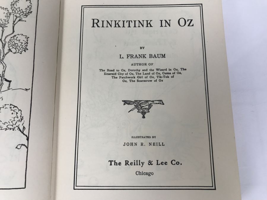 Hardcover Book Rinkitink In Oz By L. Frank Baum The Reilly & Lee Co. [Photo 8]
