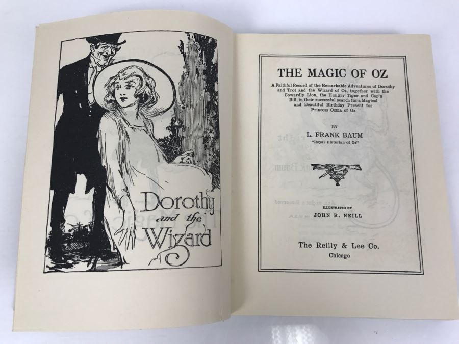 Vintage Hardcover Book The Magic Of Oz By L Frank Baum Reilly & Lee Co [Photo 5]
