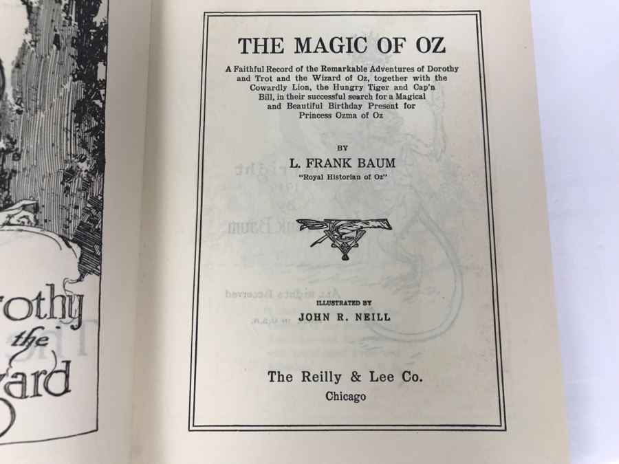Vintage Hardcover Book The Magic Of Oz By L Frank Baum Reilly & Lee Co [Photo 6]