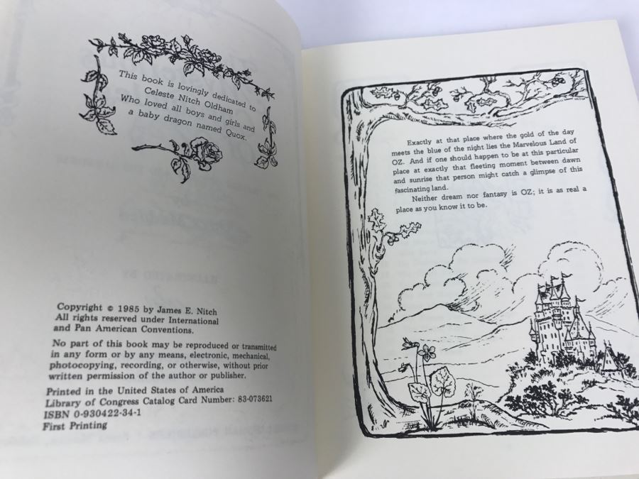 Signed First Printing Hardcover Book The Mysterious Chronicles Of OZ Or The Travels Of Ozma And The Sawhorse By Onyx Madden [Photo 9]