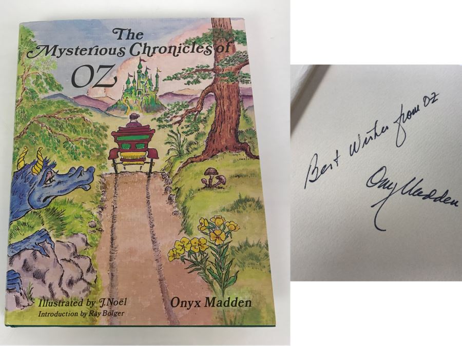 Signed First Printing Hardcover Book The Mysterious Chronicles Of OZ Or The Travels Of Ozma And The Sawhorse By Onyx Madden [Photo 1]