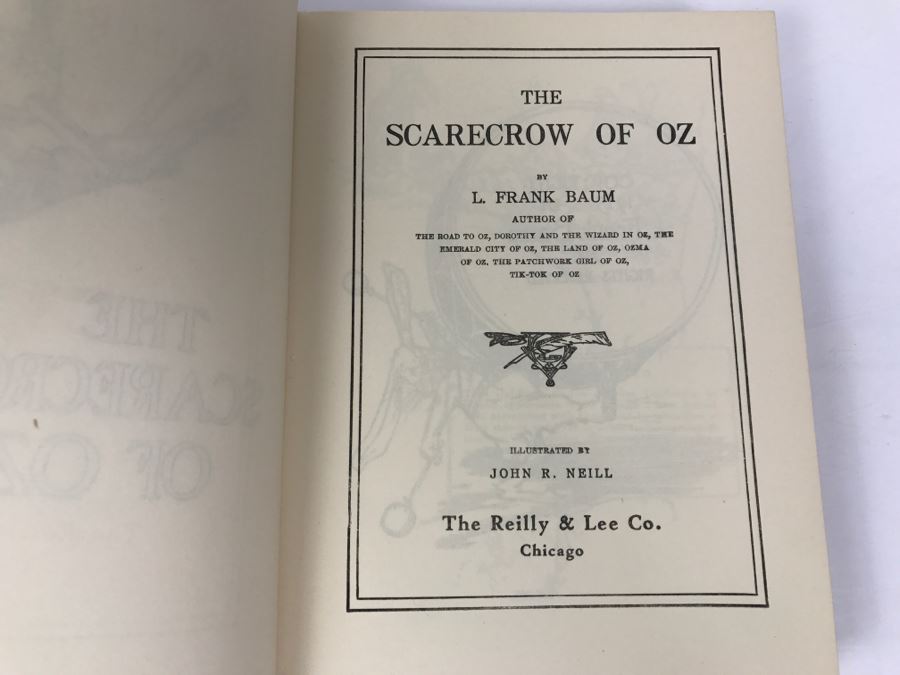 Vintage Hardcover Book The Scarecrow Of Oz By L. Frank Baum The Reilly & Lee Co. [Photo 6]