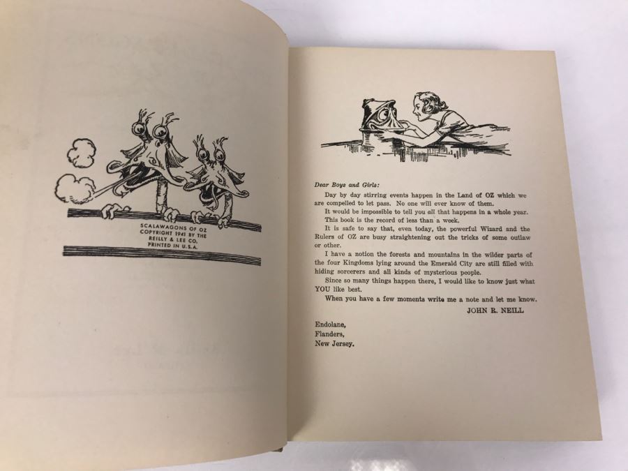 Vintage Hardcover Book The Scalawagons Of Oz By John R. Neill Based On Stories Of L. Frank Baum Reilly & Lee [Photo 10]