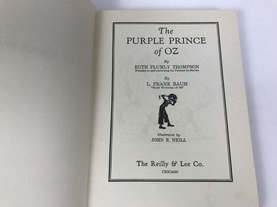 Vintage Hardcover Book The Purple Prince Of Oz By Ruth Plumly Thompson Based On Stories By L. Frank Baum The Reilly & Lee Co [Photo 7]