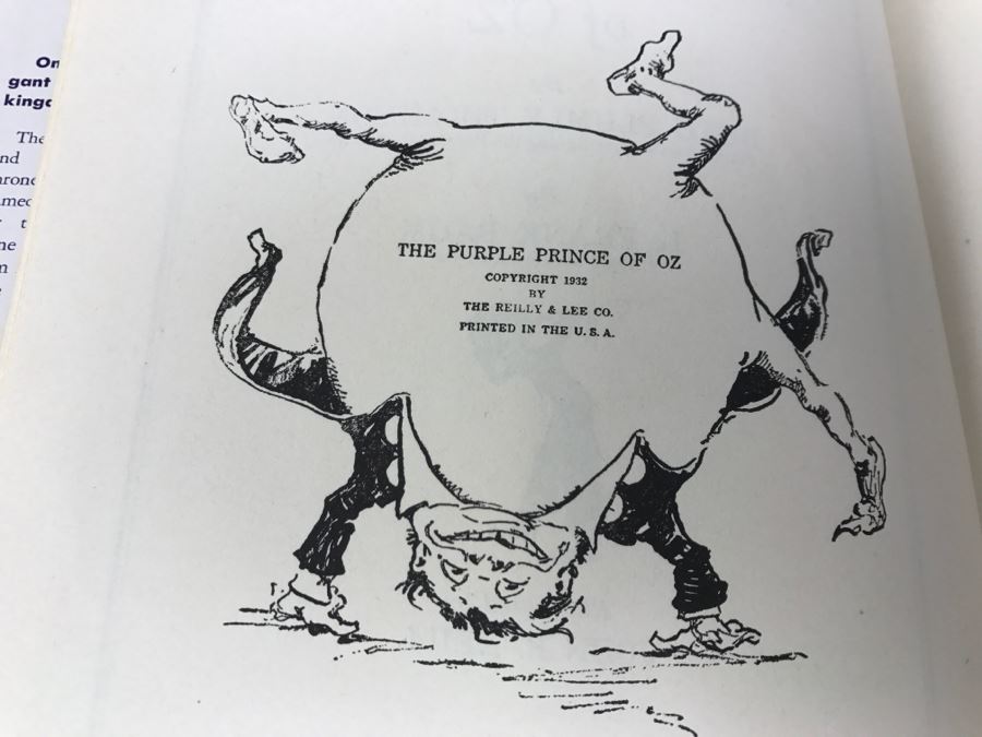 Vintage Hardcover Book The Purple Prince Of Oz By Ruth Plumly Thompson Based On Stories By L. Frank Baum The Reilly & Lee Co [Photo 9]