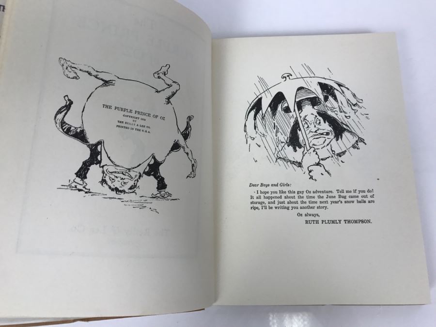 Vintage Hardcover Book The Purple Prince Of Oz By Ruth Plumly Thompson Based On Stories By L. Frank Baum The Reilly & Lee Co [Photo 8]