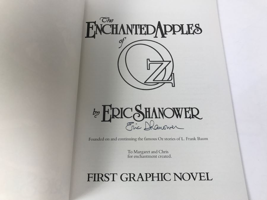 Signed First Printing Graphic Novel The Enchanted Apples Of Oz By Eric Shanower Based On Stories By L. Frank Baum [Photo 6]