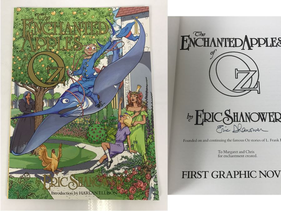 Signed First Printing Graphic Novel The Enchanted Apples Of Oz By Eric Shanower Based On Stories By L. Frank Baum [Photo 1]