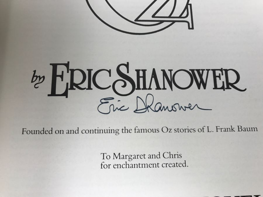 Signed First Printing Graphic Novel The Enchanted Apples Of Oz By Eric Shanower Based On Stories By L. Frank Baum [Photo 7]