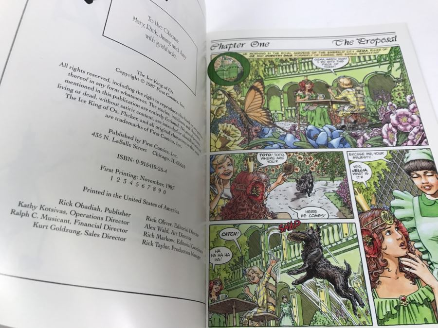 Signed First Printing Graphic Novel The Ice King Of Oz By Eric Shanower Based On Stories By L. Frank Baum [Photo 8]