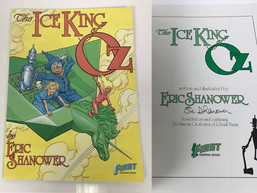Signed First Printing Graphic Novel The Ice King Of Oz By Eric Shanower Based On Stories By L. Frank Baum [Photo 1]
