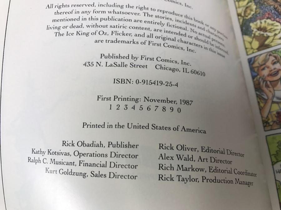 Signed First Printing Graphic Novel The Ice King Of Oz By Eric Shanower Based On Stories By L. Frank Baum [Photo 9]