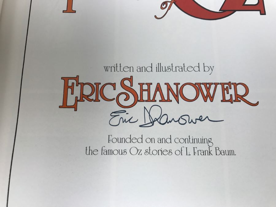Signed First Printing Graphic Novel The Forgotten Forest Of Oz By Eric Shanower Based On Stories By L. Frank Baum [Photo 6]