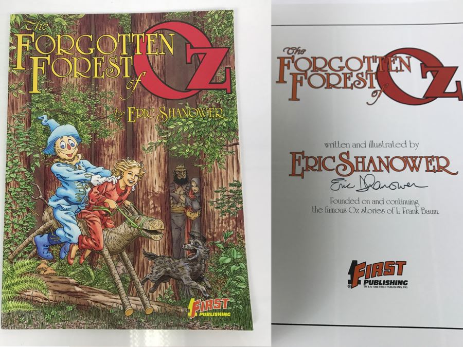 Signed First Printing Graphic Novel The Forgotten Forest Of Oz By Eric Shanower Based On Stories By L. Frank Baum [Photo 1]