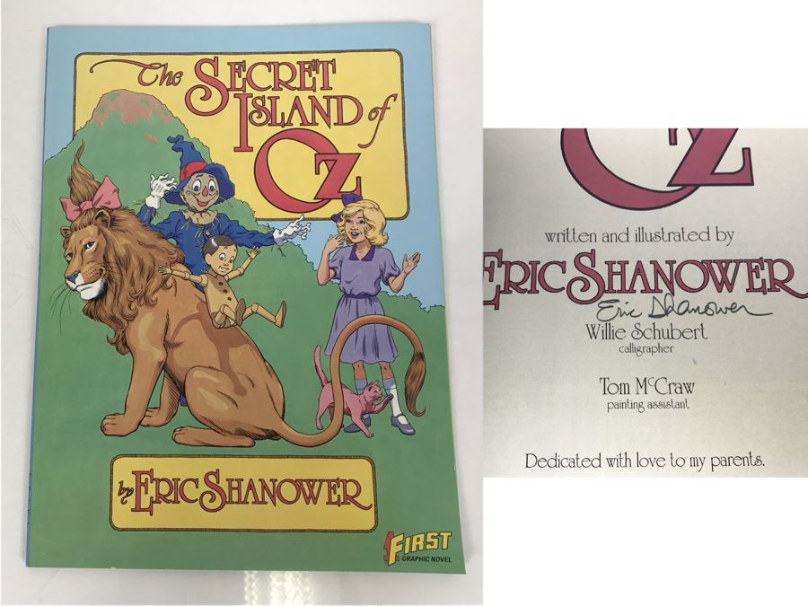 Signed First Printing Graphic Novel The Secret Island Of Oz By Eric Shanower Based On Stories By L. Frank Baum [Photo 1]