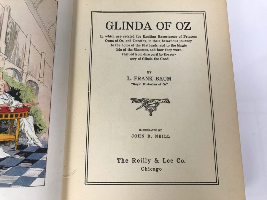 Vintage Hardcover Book Glinda Of Oz By L. Frank Baum The Reilly & Lee Co [Photo 10]