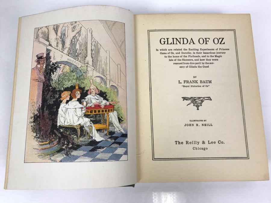 Vintage Hardcover Book Glinda Of Oz By L. Frank Baum The Reilly & Lee Co [Photo 2]