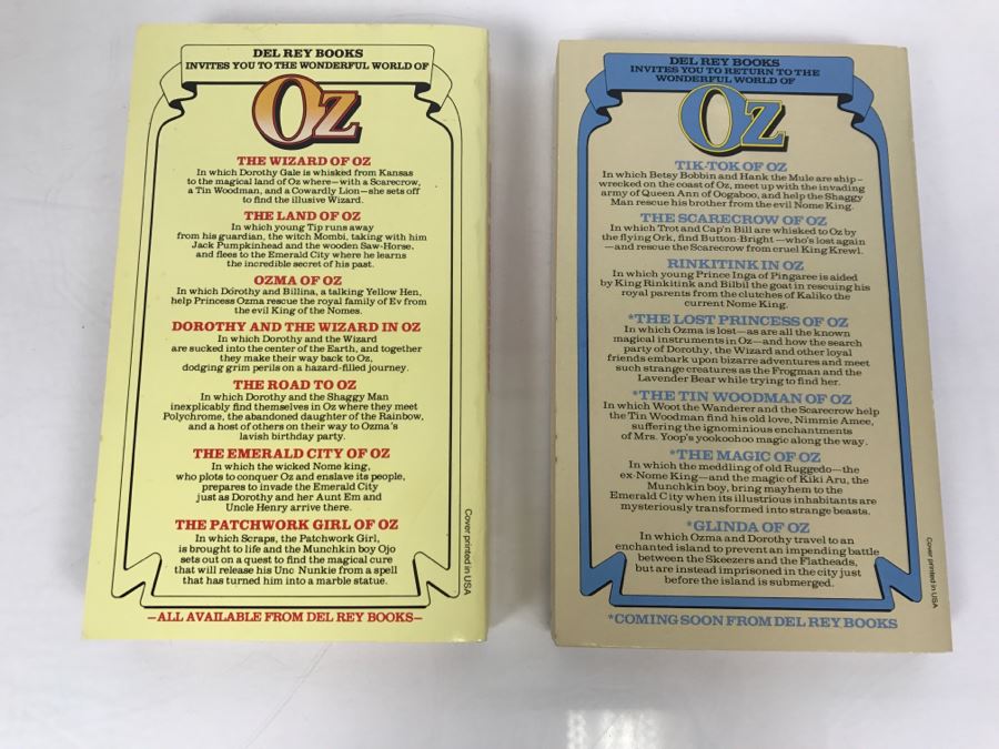 Pair Of L. Frank Baum Paperback Books: The Patchwork Girl Of Oz And Tik-Tok Of Oz [Photo 3]