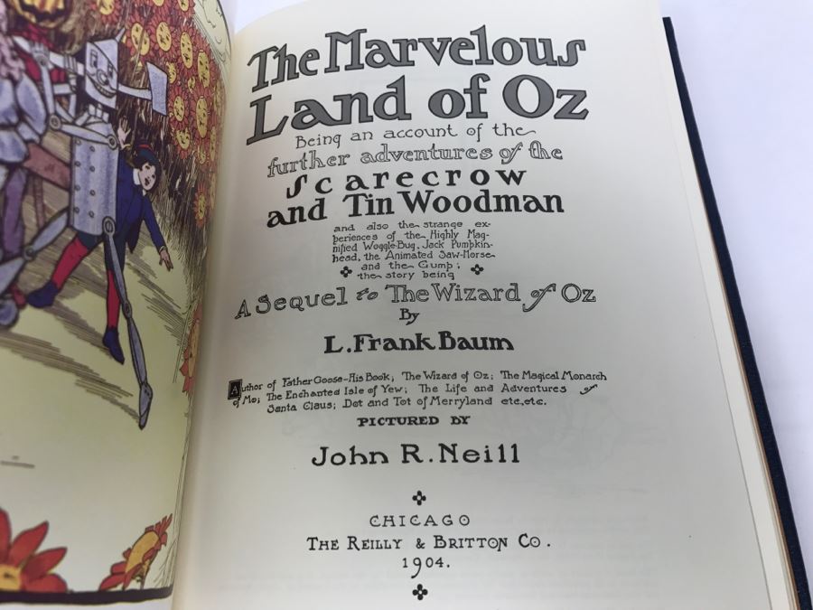 Easton Press Hardcover Book The Marvelous Land Of Oz By L. Frank Baum [Photo 8]