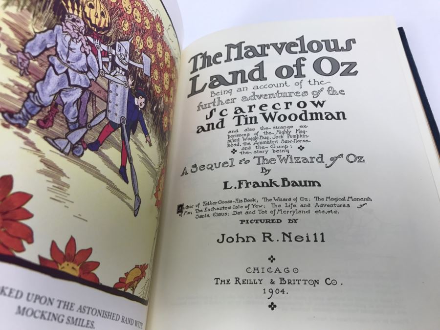 Easton Press Hardcover Book The Marvelous Land Of Oz By L. Frank Baum [Photo 2]
