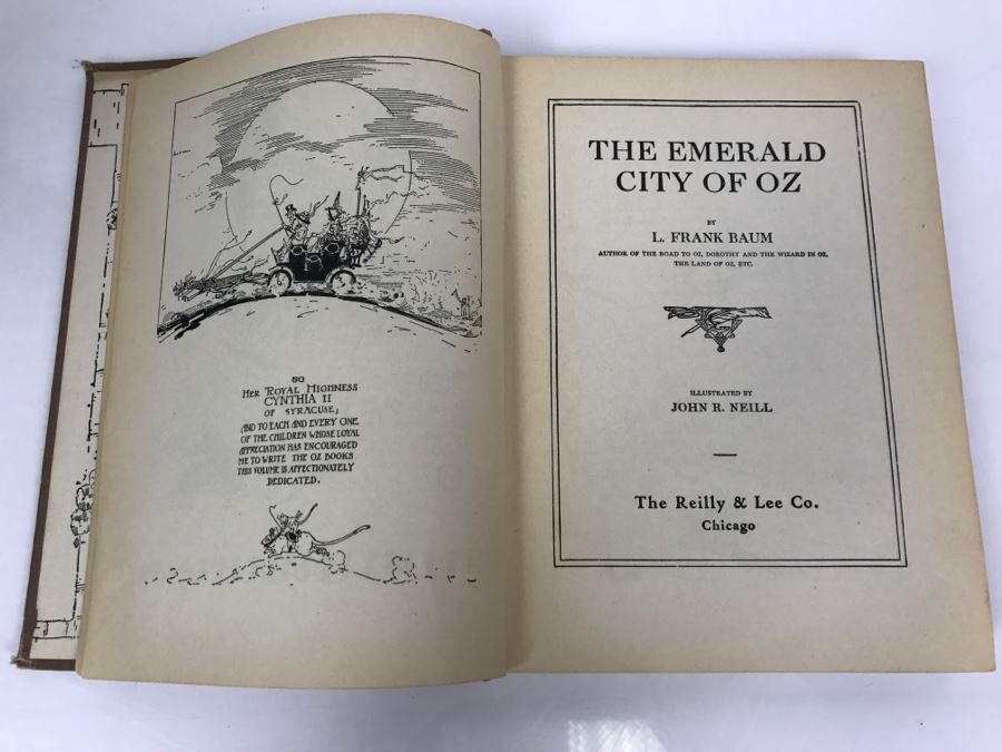Vintage Hardcover Book The Emerald City Of Oz By L. Frank Baum The Reilly & Lee Co. [Photo 7]
