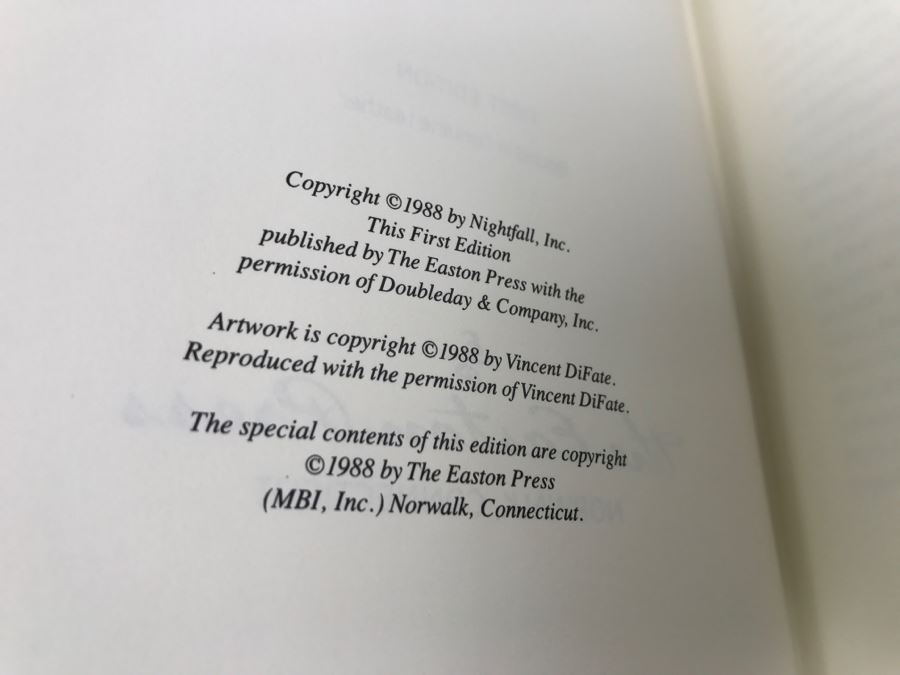 Signed First Edition Easton Press Hardcover Prelude To Foundation By Isaac Asimov [Photo 12]