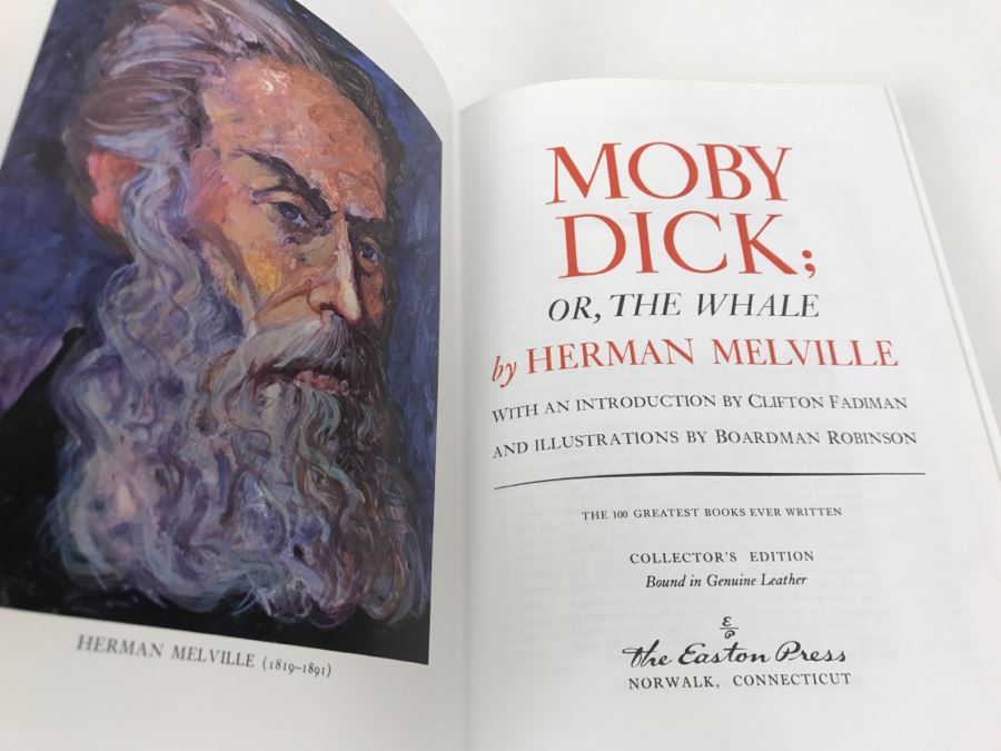 Easton Press Hardcover Book Moby Dick; Or, The Whale By Herman Melville [Photo 5]