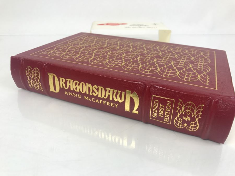 Signed First Edition Easton Press Hardcover Book Dragonsdawn By Anne McCaffrey [Photo 4]