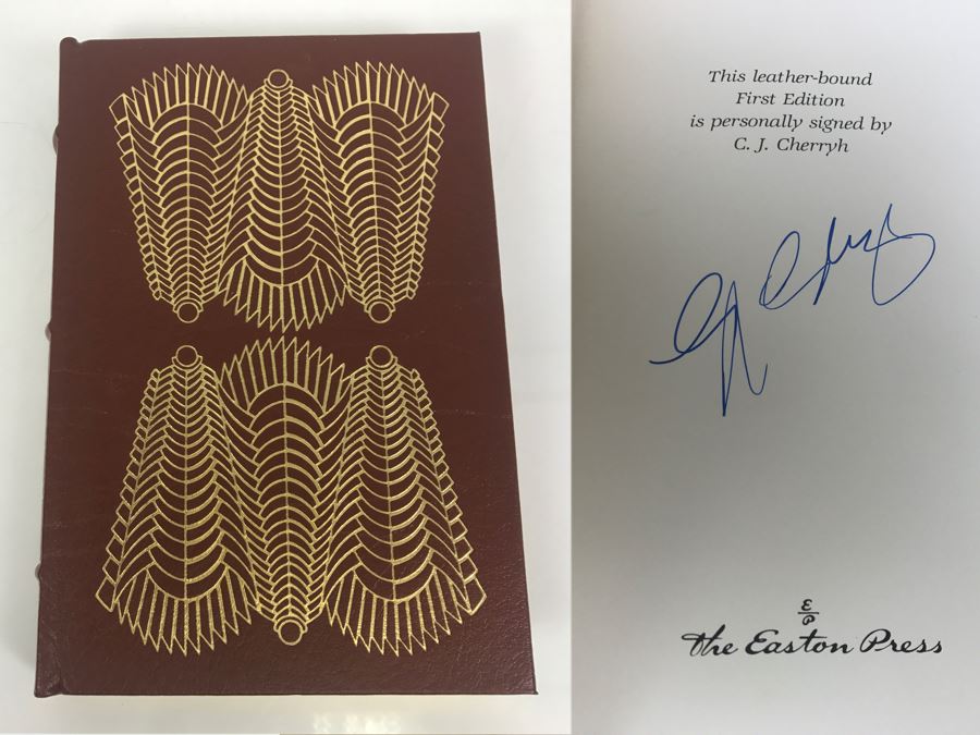 Signed First Edition Easton Press Hardcover Book Heavy Time By C.J. Cherryh [Photo 1]