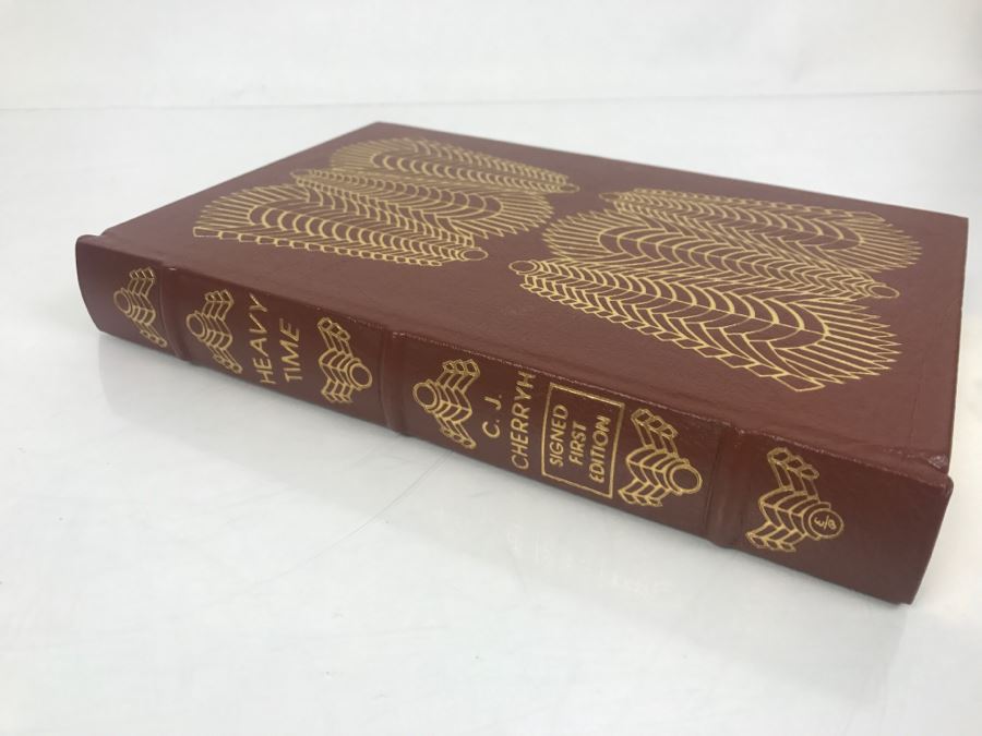 Signed First Edition Easton Press Hardcover Book Heavy Time By C.J. Cherryh [Photo 4]
