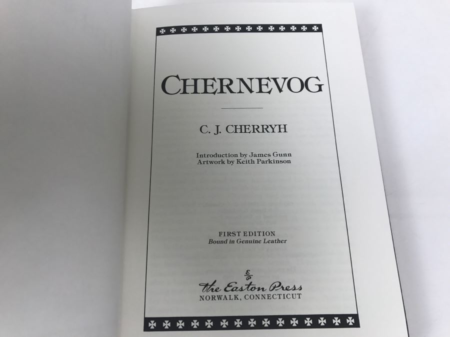 Signed First Edition Hardcover Easton Press Book Chernevog By C.J. Cherryh [Photo 10]