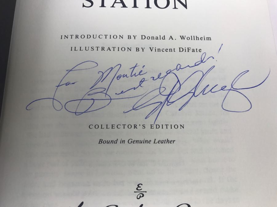 Signed Easton Press Hardcover Book Downbelow Station By C.J. Cherryh [Photo 8]