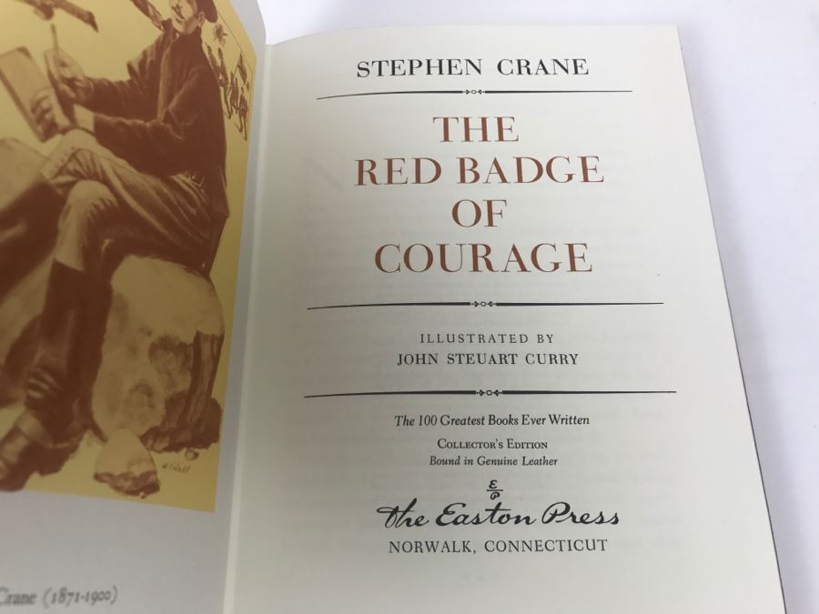 Easton Press Hardcover Book The Red Badge Of Courage By Stephen Crane [Photo 2]