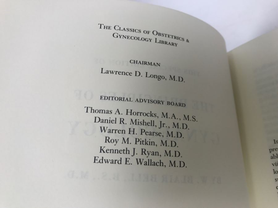 Vintage 1990 Hardcover Book Special Edition Of The Principles Of Gynaecology By W. Blair Bell [Photo 5]