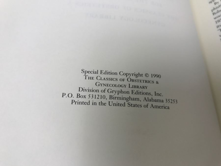 Vintage 1990 Hardcover Book Special Edition Of The Principles Of Gynaecology By W. Blair Bell [Photo 6]