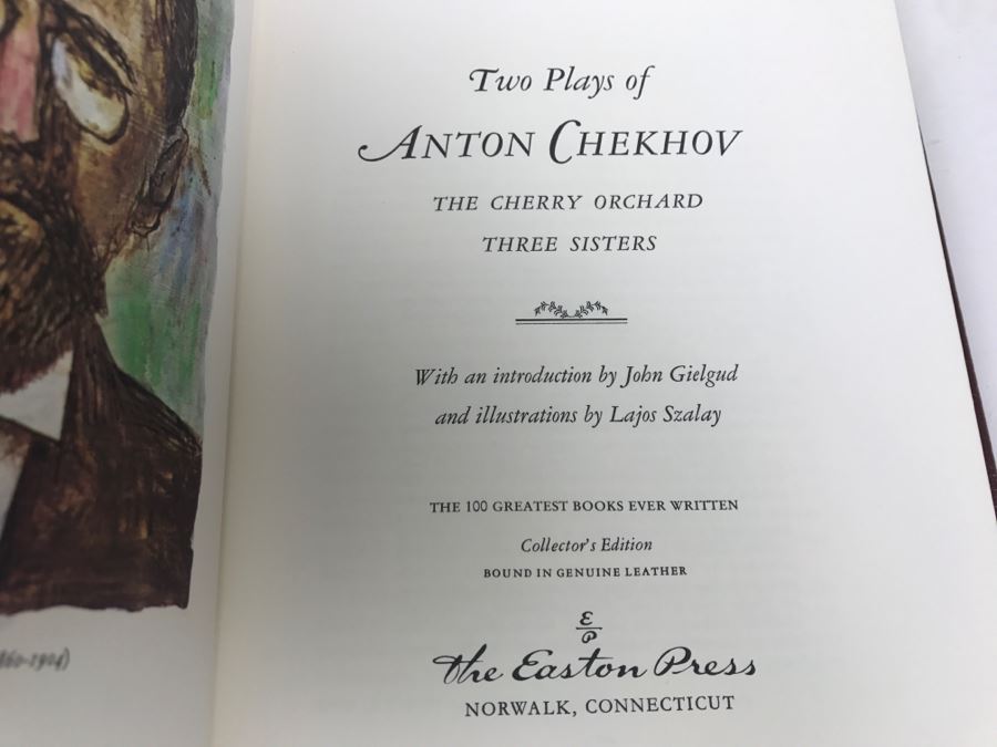 Easton Press Hardcover Book Two Plays Of Anton Chekhov: The Cherry Orchard And Three Sisters [Photo 6]