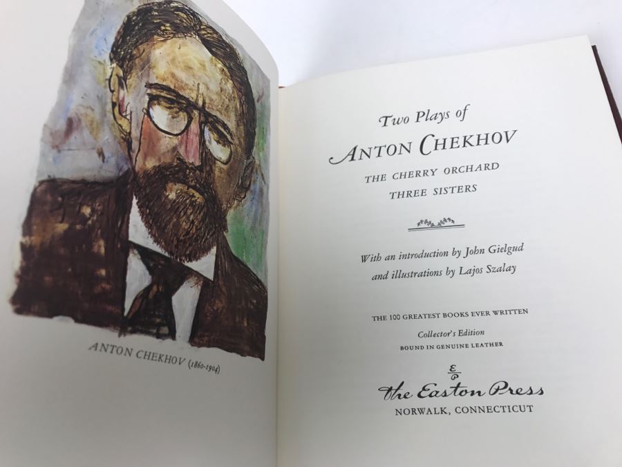 Easton Press Hardcover Book Two Plays Of Anton Chekhov: The Cherry Orchard And Three Sisters [Photo 2]