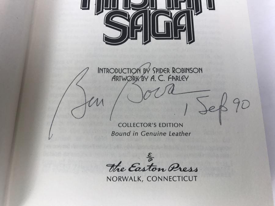 Signed Easton Press Hardcover Book The Kinsman Saga By Ben Bova [Photo 9]