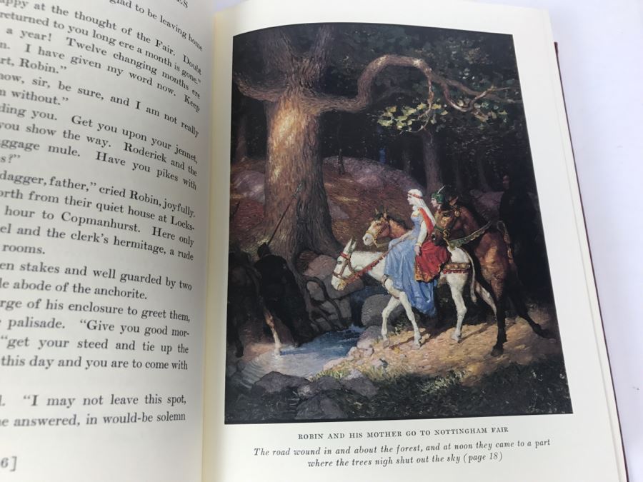 Easton Press Hardcover Book Robin Hood By Paul Creswick Illustrated By N.C. Wyeth [Photo 13]