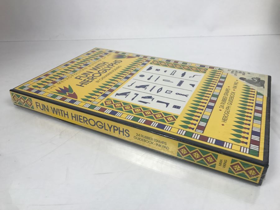 Sealed Fun With Hieroglyphs Rubber Stamps Set From The Metropolitan Museum Of Art By Catharine Roehrig [Photo 2]